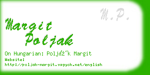 margit poljak business card